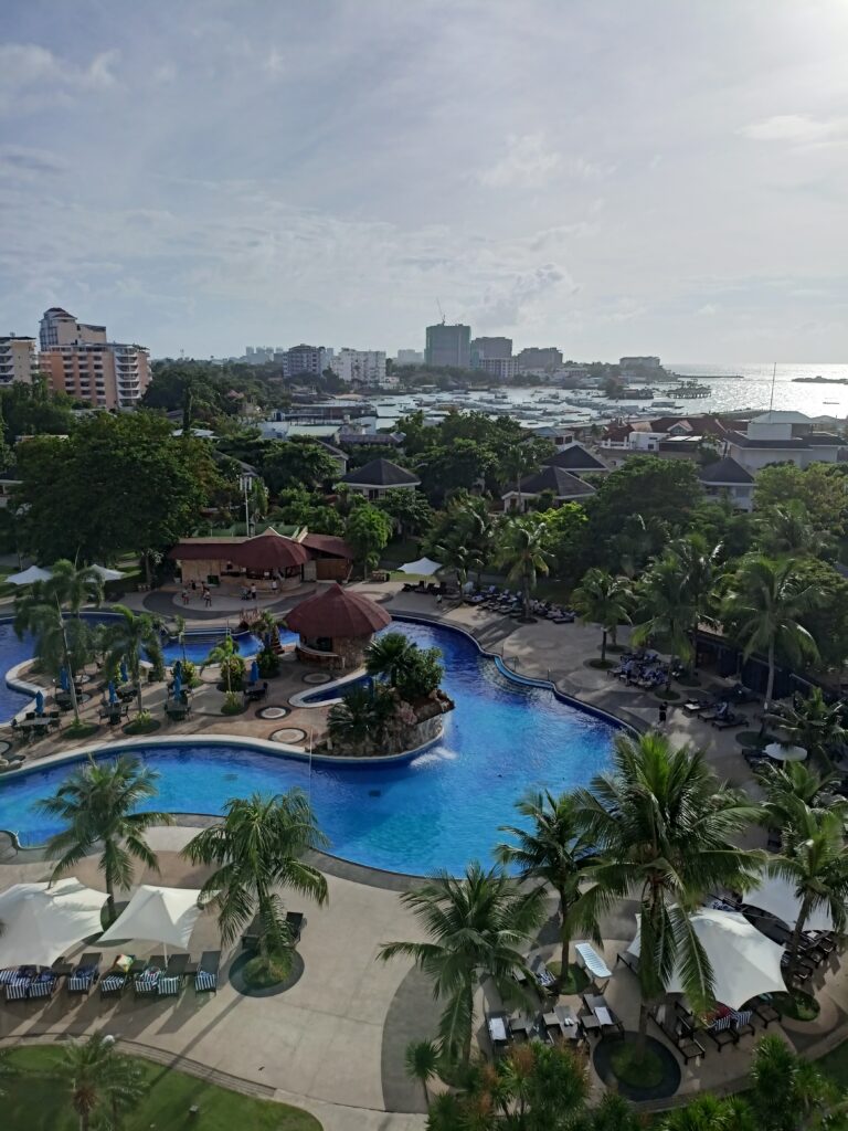 A view from the balcony of the Jpark Resort