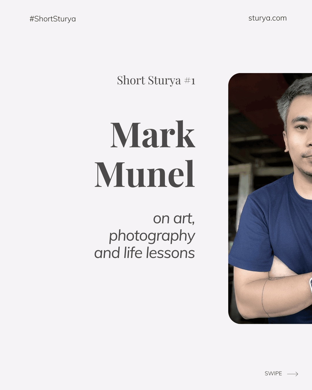 Mark Munel, Filipino mobile photographer, featured in Short Sturya #1